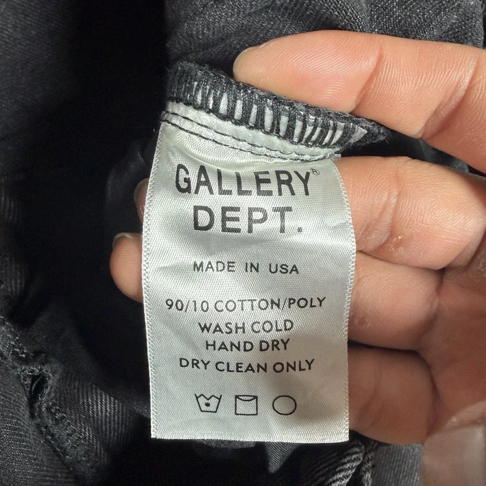 Gallery Dept Men's Black Jeans Denim Flared Sz 29x30